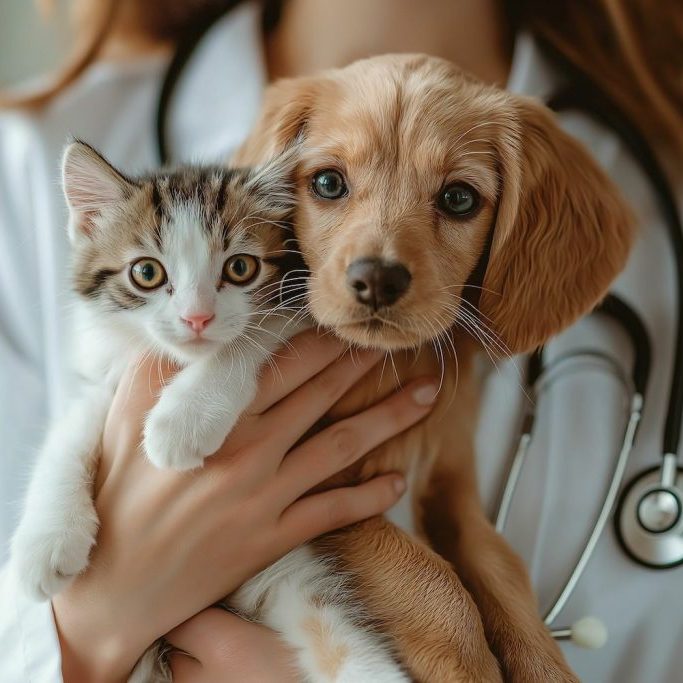 happy cat and dog covered by wellness plans Jacksonville